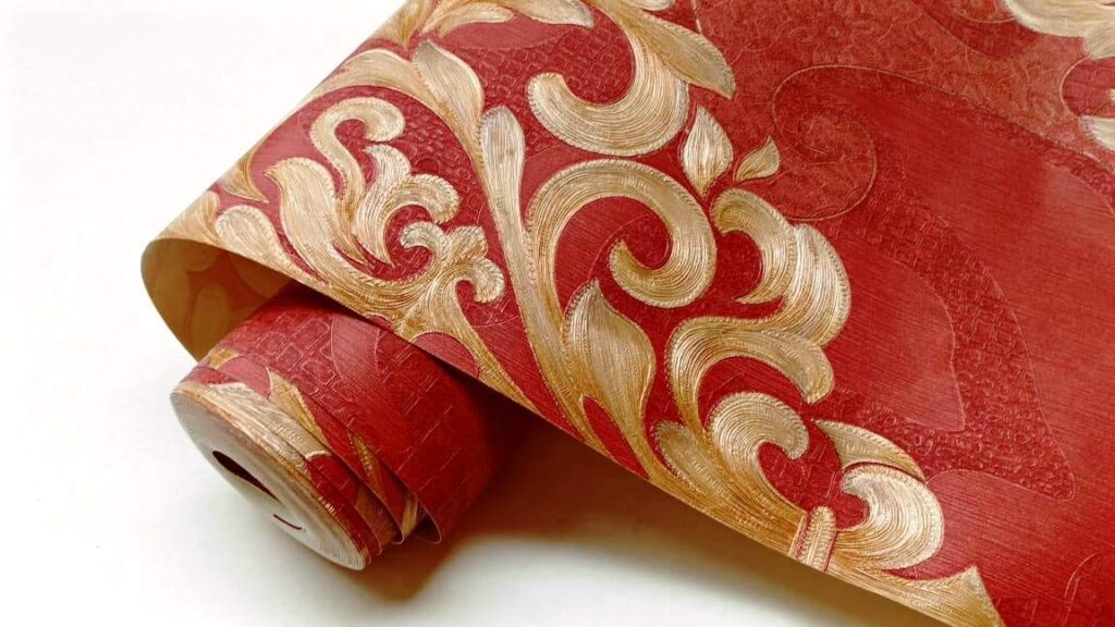 Maroon and Gold Wallpaper Buy Online at Best Prices 8800900709