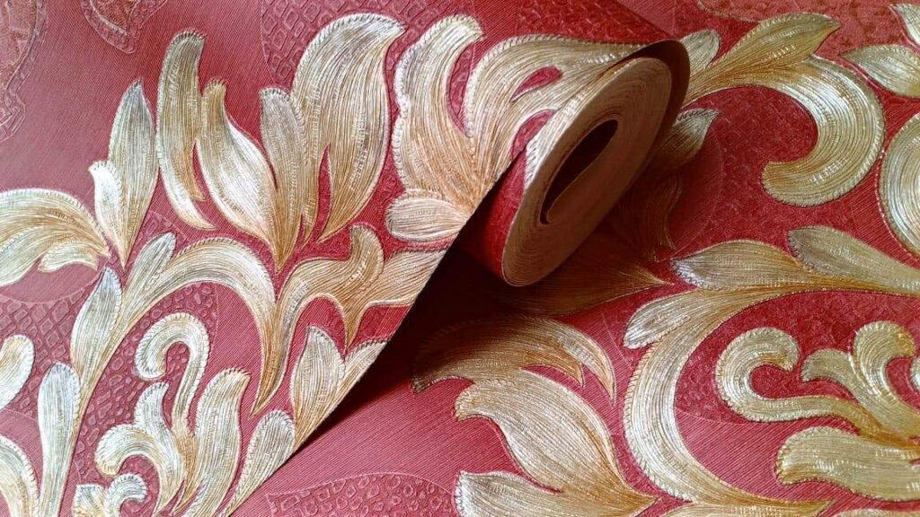 Maroon and Gold Wallpaper Buy Online at Best Prices 8800900709