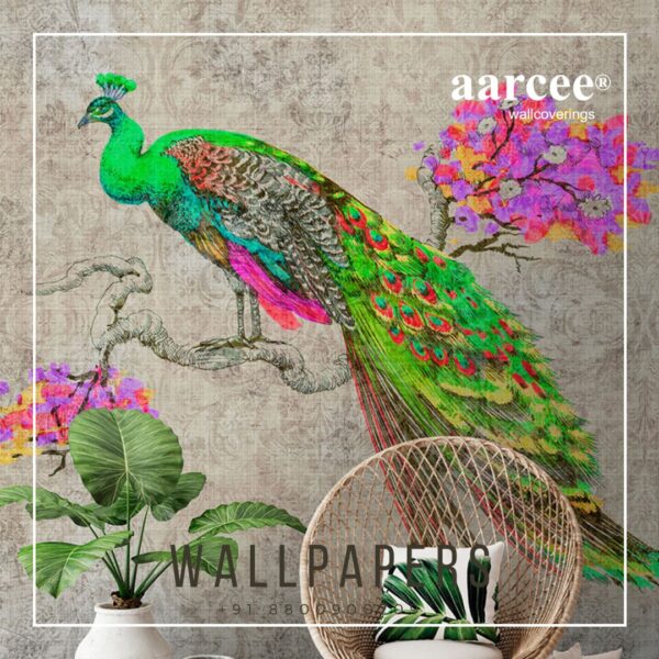 Peacock Wall Design